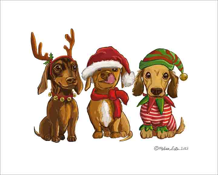 Dachshund print clothing top