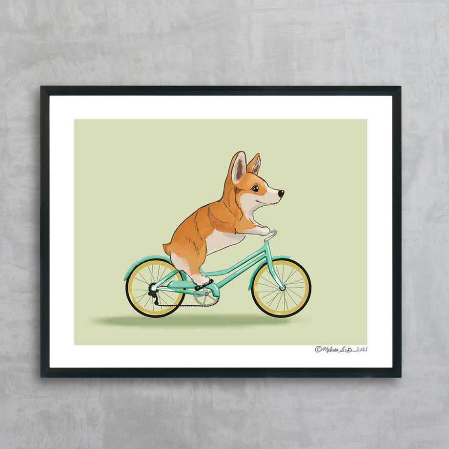 Corgi hotsell art prints