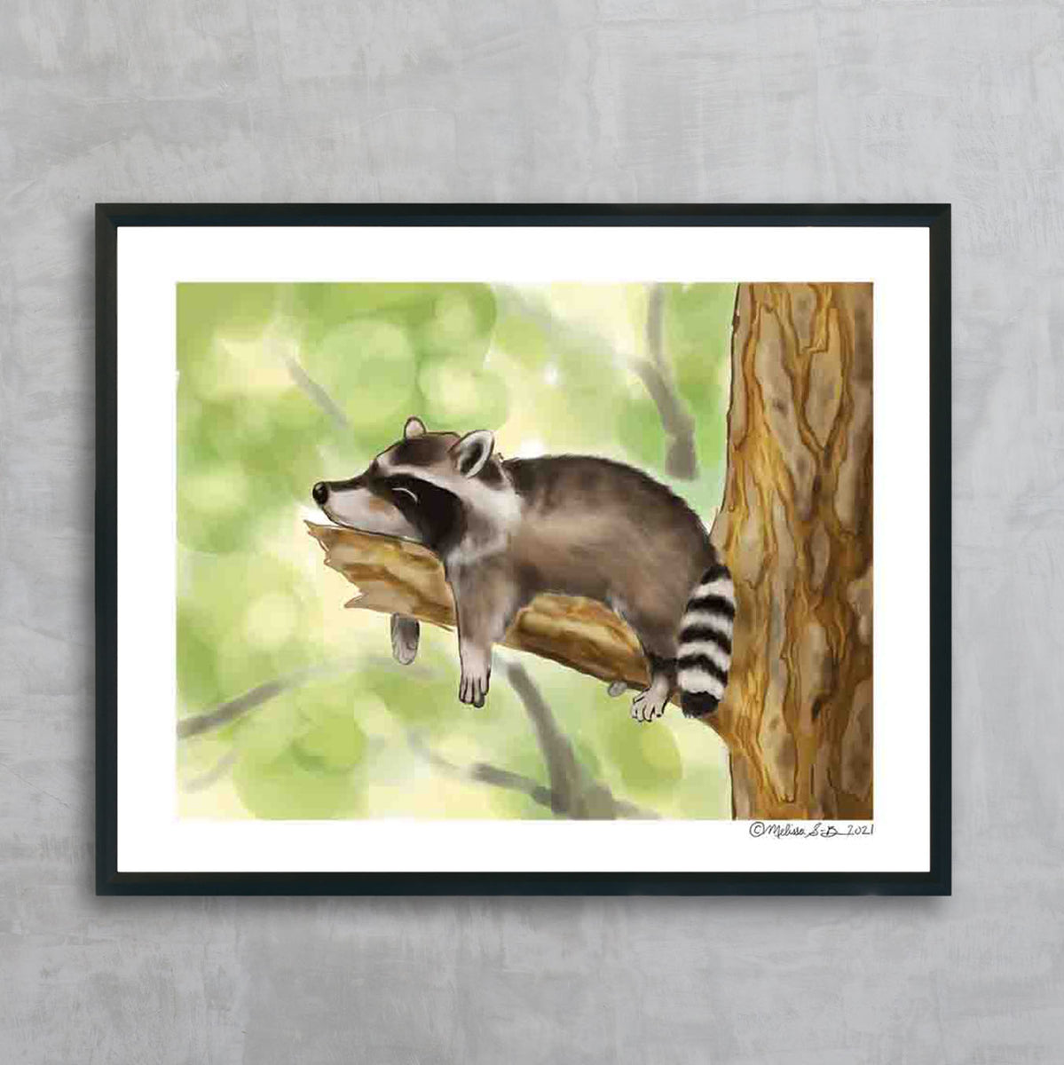 Napping Raccoon Fine Art Print – True North Creations